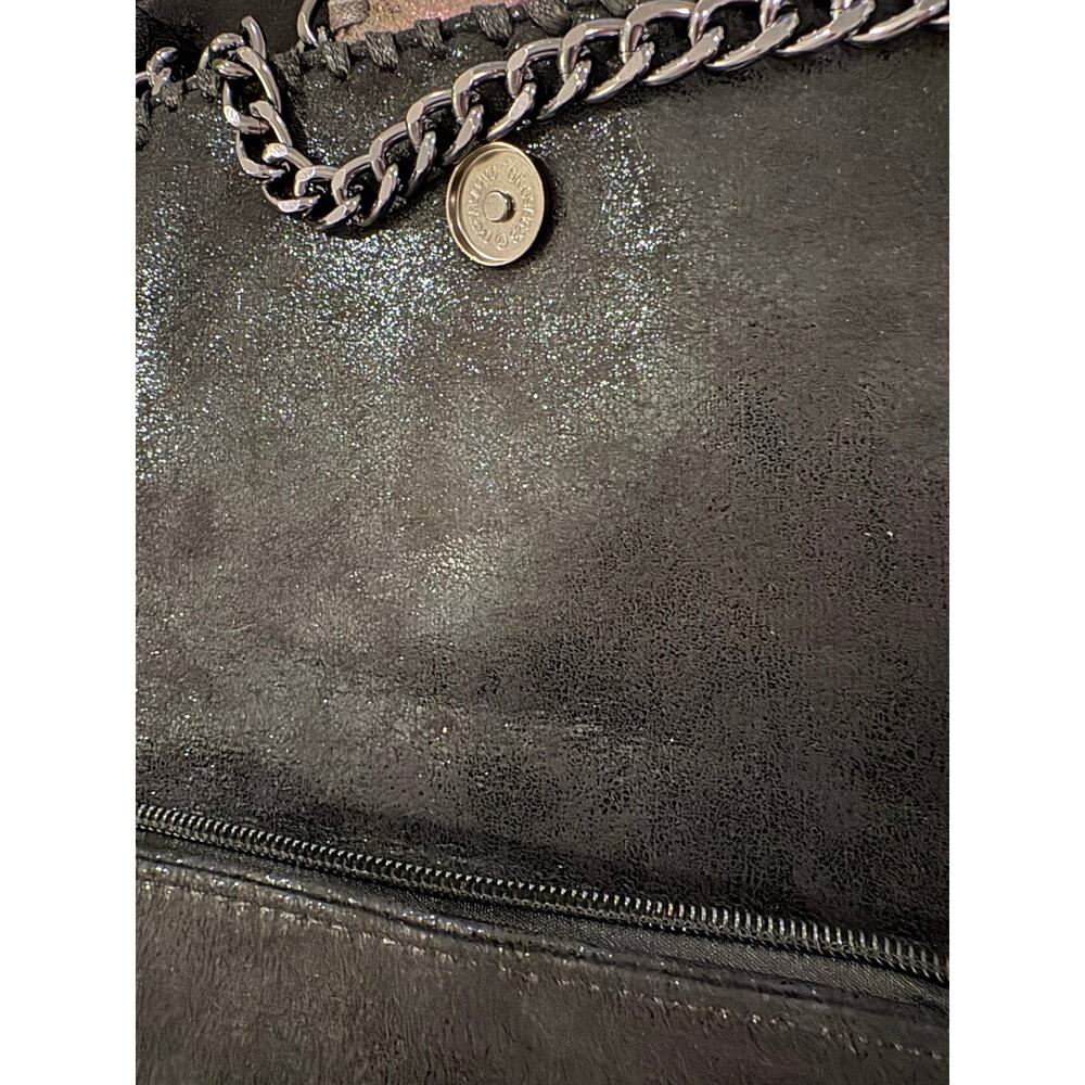 NWT Black on Black Gunmetal Chain Crossbody Bag High Fashion Designer Inspired - Picture 5 of 6